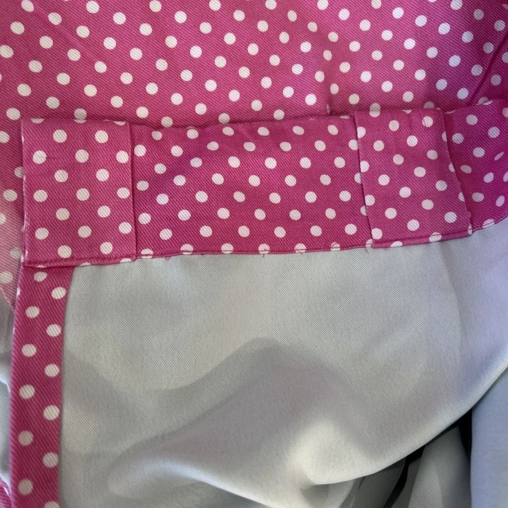 Pottery Barn Kids Pink Polka Dotted Curtain panels 44 x 84 Blackout Panel